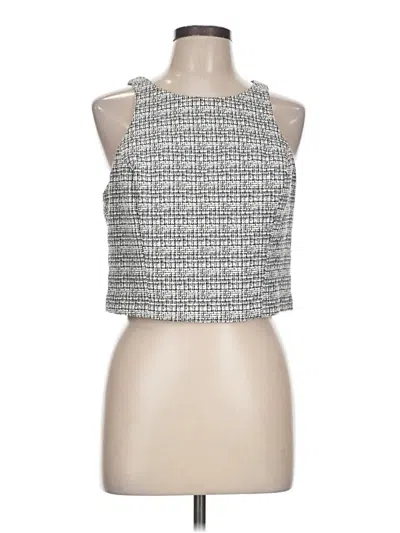 Pre-owned Express Sleeveless Blouse In Silver