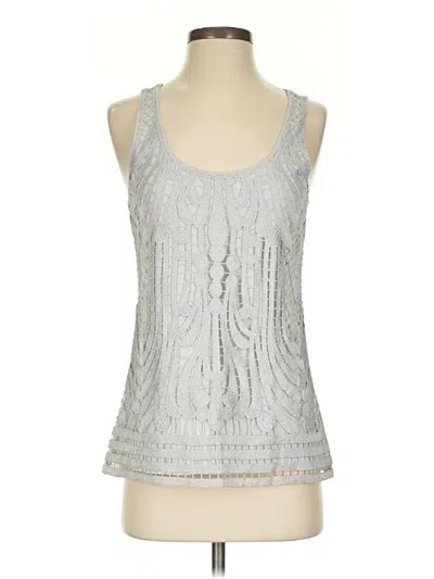 Pre-owned Express Sleeveless Blouse In Silver