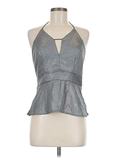 Pre-owned Express Sleeveless Blouse In Silver