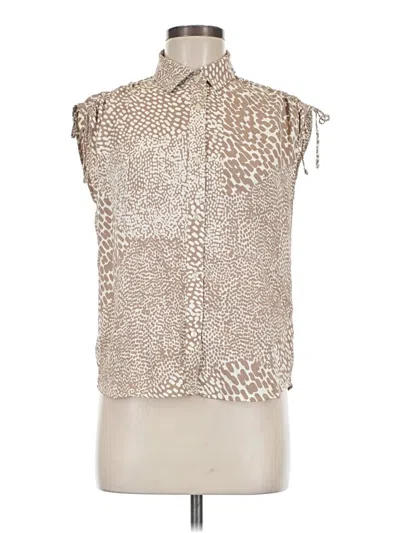 Pre-owned Express Sleeveless Blouse In Silver
