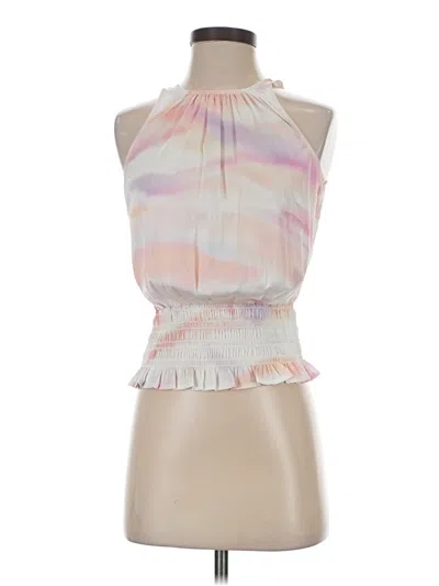 Pre-owned Express Sleeveless Blouse In Silver