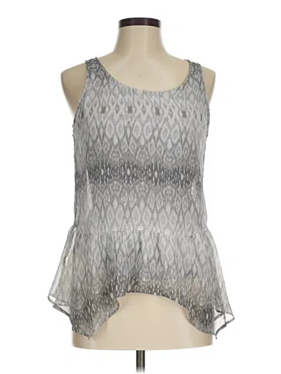 Pre-owned Express Sleeveless Blouse In Silver