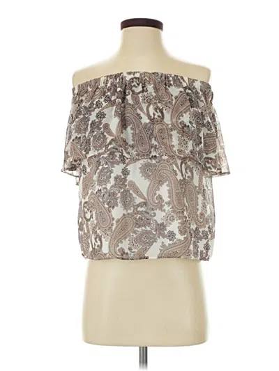 Pre-owned Express Sleeveless Blouse In Silver
