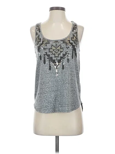 Pre-owned Express Sleeveless Blouse In Silver
