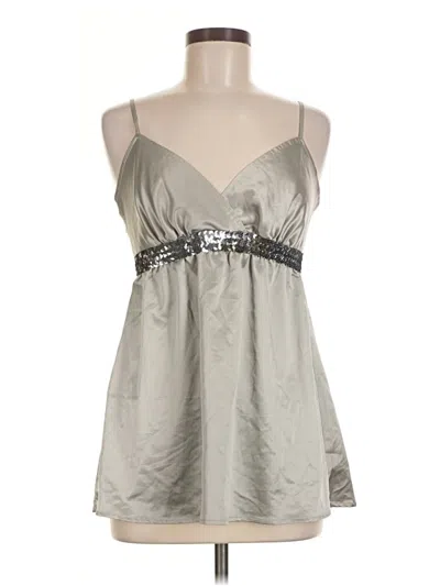 Pre-owned Express Sleeveless Blouse In Silver