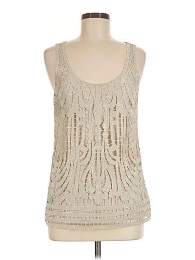 Pre-owned Express Sleeveless Blouse In Silver