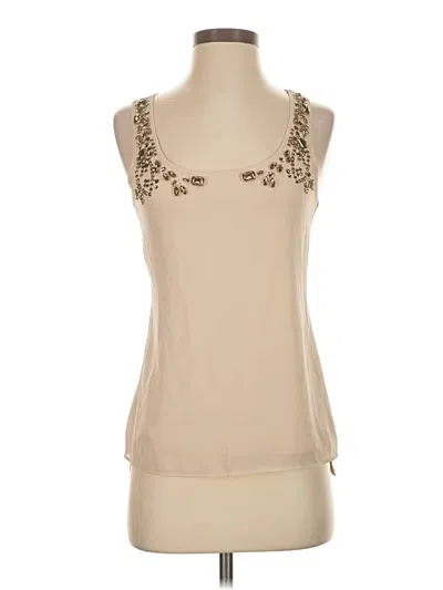 Pre-owned Express Sleeveless Blouse In Tan
