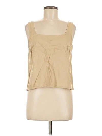 Pre-owned Express Sleeveless Blouse In Tan
