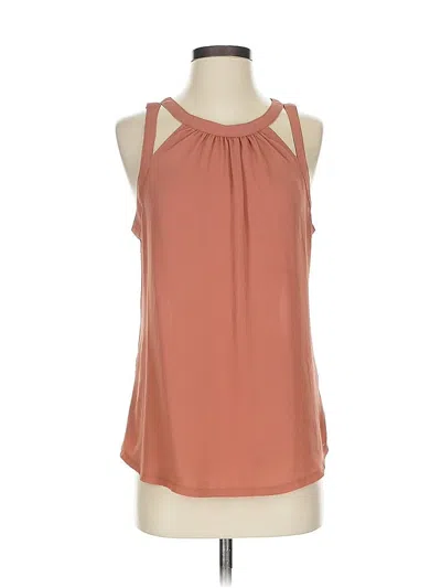 Pre-owned Express Sleeveless Blouse In Tan