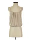 Express Sleeveless Blouse In Tan
