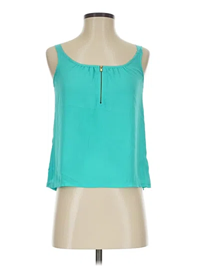 Pre-owned Express Sleeveless Blouse In Teal