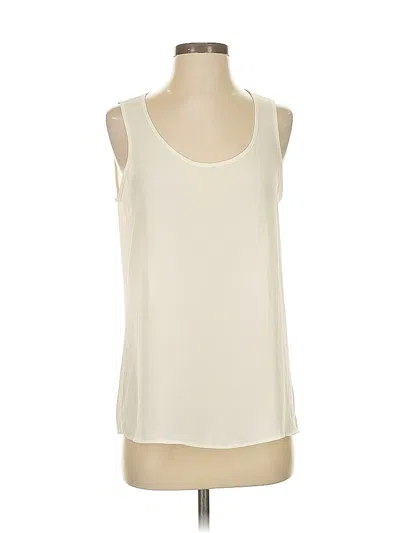 Pre-owned Express Sleeveless Blouse In White
