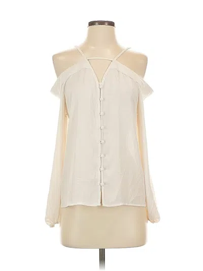 Pre-owned Express Sleeveless Blouse In White
