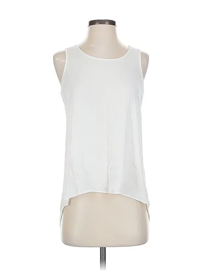 Pre-owned Express Sleeveless Blouse In White