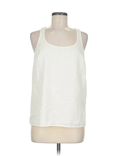 Pre-owned Express Sleeveless Blouse In White