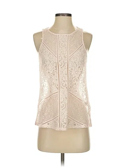 Pre-owned Express Sleeveless Blouse In White