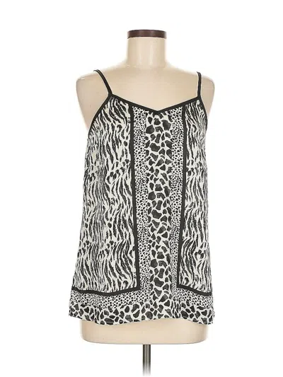 Pre-owned Express Sleeveless Blouse In White