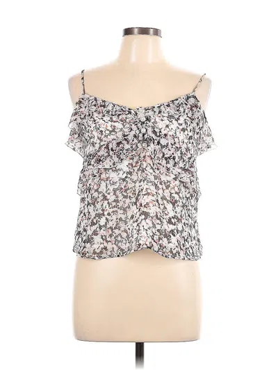 Pre-owned Express Sleeveless Blouse In White