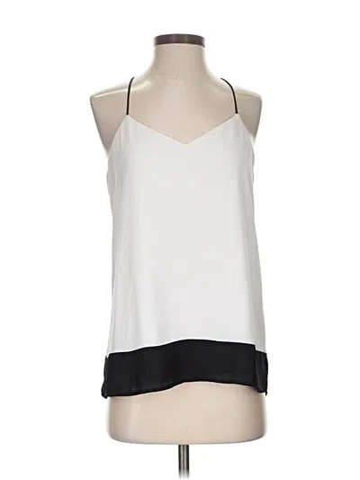 Pre-owned Express Sleeveless Blouse In White