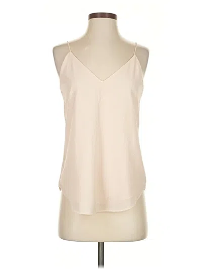 Pre-owned Express Sleeveless Blouse In White