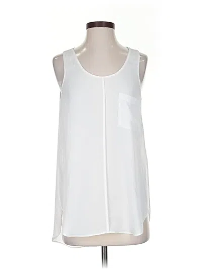 Pre-owned Express Sleeveless Blouse In White