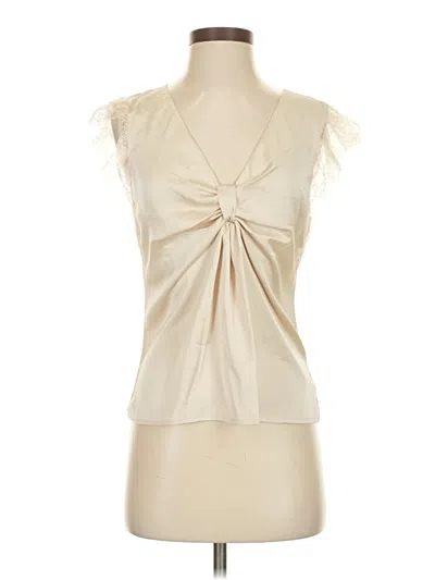 Pre-owned Express Sleeveless Blouse In White
