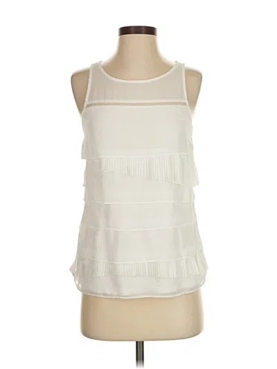 Pre-owned Express Sleeveless Blouse In White