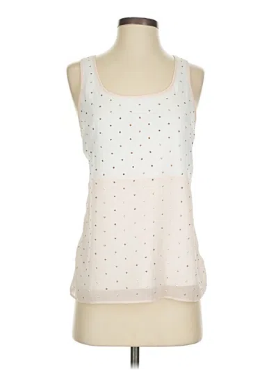 Pre-owned Express Sleeveless Blouse In White