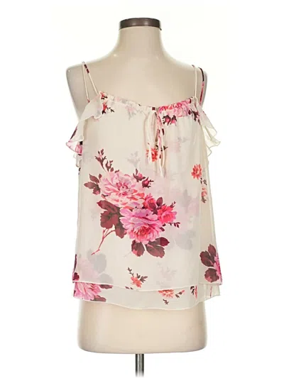 Pre-owned Express Sleeveless Blouse In White