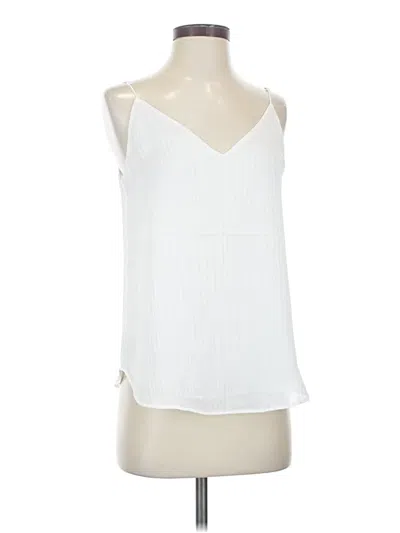 Pre-owned Express Sleeveless Blouse In White