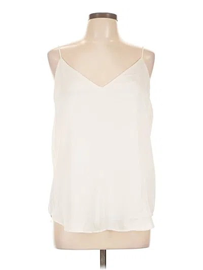 Pre-owned Express Sleeveless Blouse In White