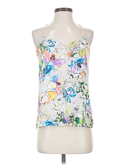 Pre-owned Express Sleeveless Blouse In White