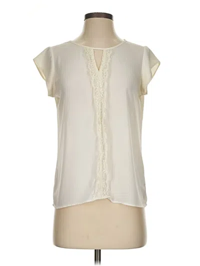 Pre-owned Express Sleeveless Blouse In White