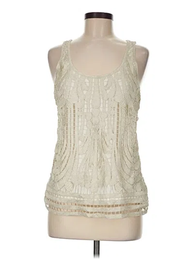 Pre-owned Express Sleeveless Blouse In White