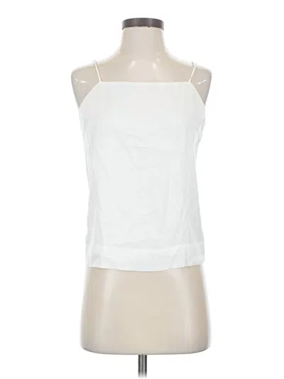 Pre-owned Express Sleeveless Blouse In White