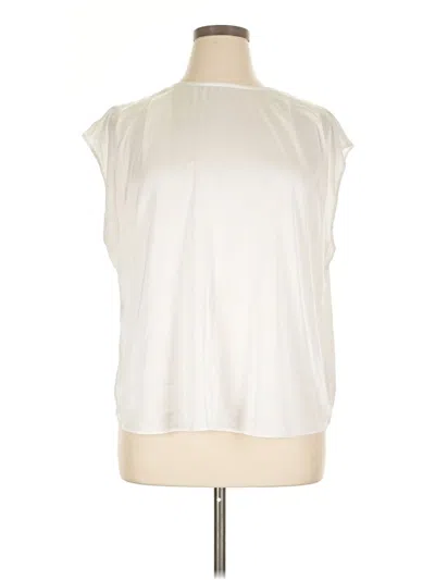 Pre-owned Express Sleeveless Blouse In White