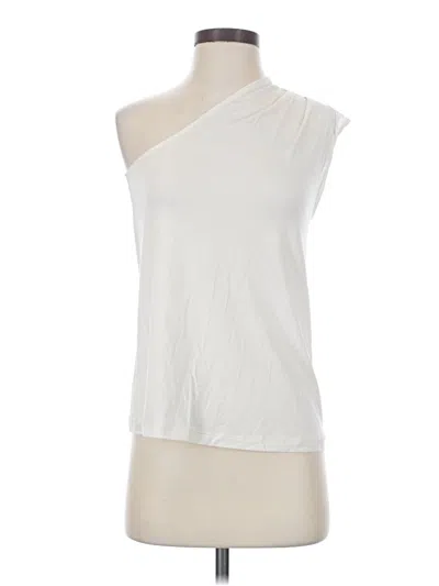 Pre-owned Express Sleeveless Blouse In White