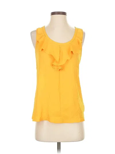 Pre-owned Express Sleeveless Blouse In Yellow