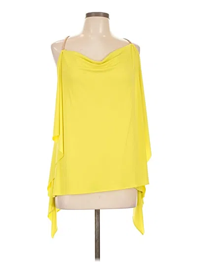 Pre-owned Express Sleeveless Blouse In Yellow