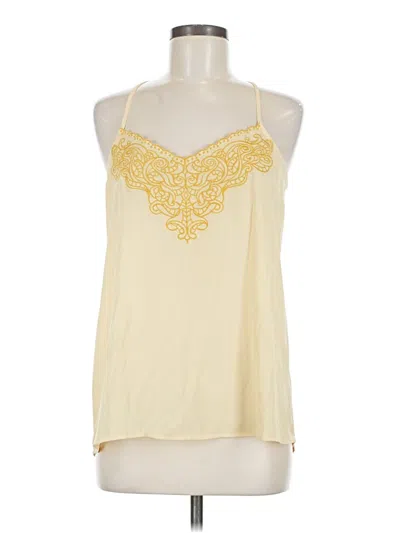 Pre-owned Express Sleeveless Blouse In Yellow