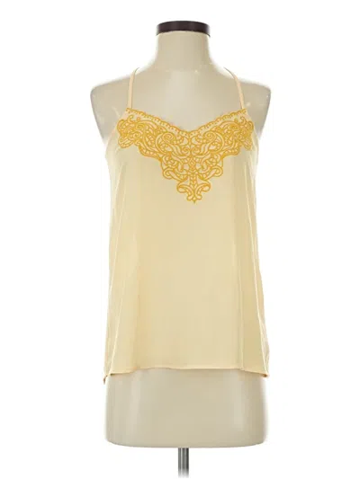 Pre-owned Express Sleeveless Blouse In Yellow