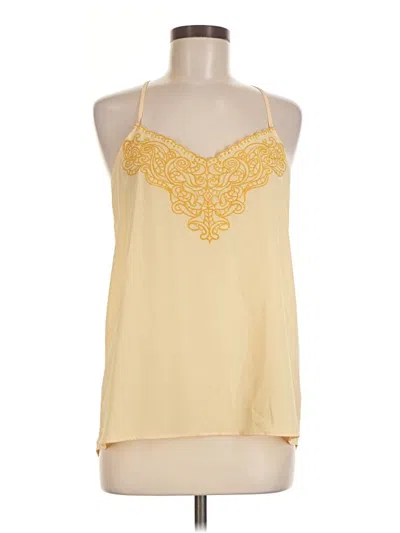 Pre-owned Express Sleeveless Blouse In Yellow