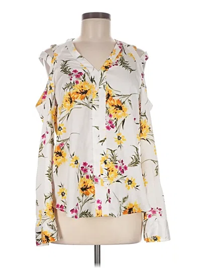 Pre-owned Express Sleeveless Blouse In Yellow