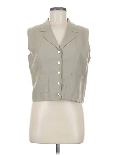 Pre-owned Express Sleeveless Silk Top Gray Square Neckline Tops