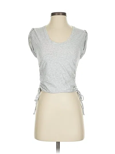 Pre-owned Express Sleeveless T-shirt In Silver