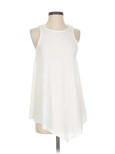 Pre-owned Express Sleeveless T-shirt In White