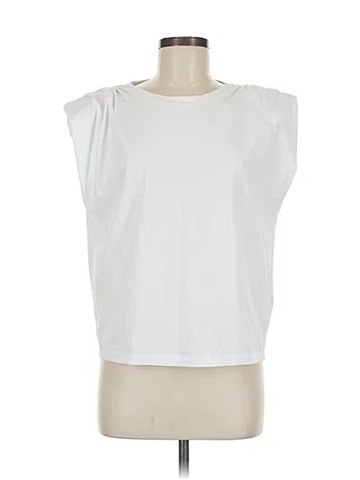 Pre-owned Express Sleeveless T-shirt In White