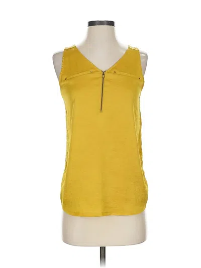 Pre-owned Express Sleeveless T-shirt In Yellow
