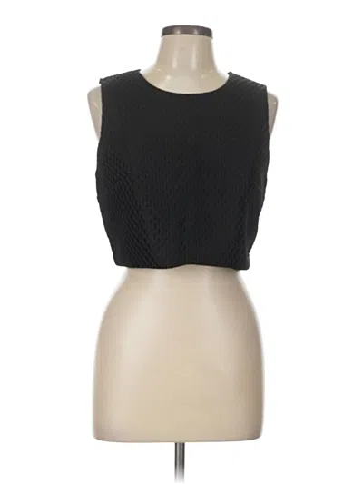 Pre-owned Express Sleeveless Top Black Boatneck Tops