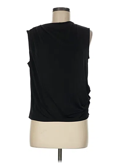Express Sleeveless Top Black Cowl Neck Tops In Animal Print